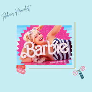 Barbie movie poster showing Margot Robbie as Barbie